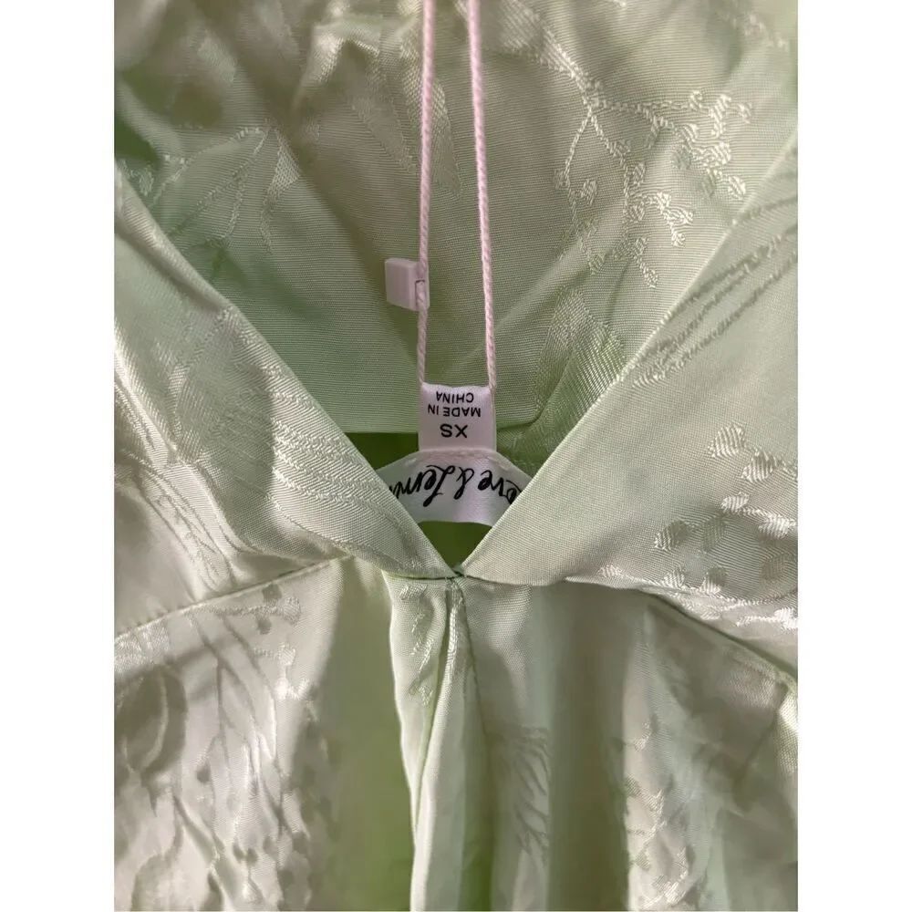 NWT For Love & Lemons Ilana Midi Dress In Green Size XS - Picture 12 of 13